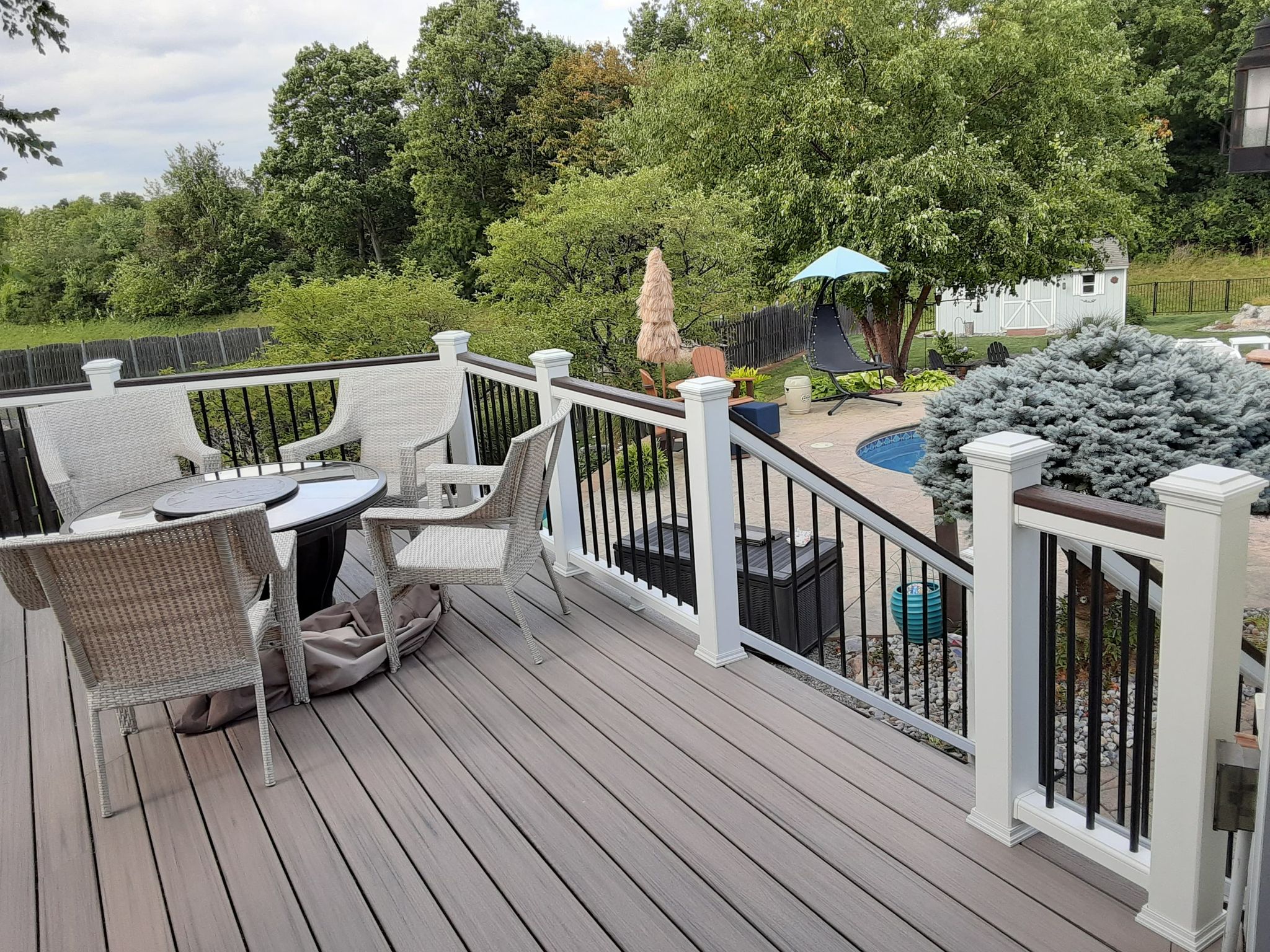 wooden deck