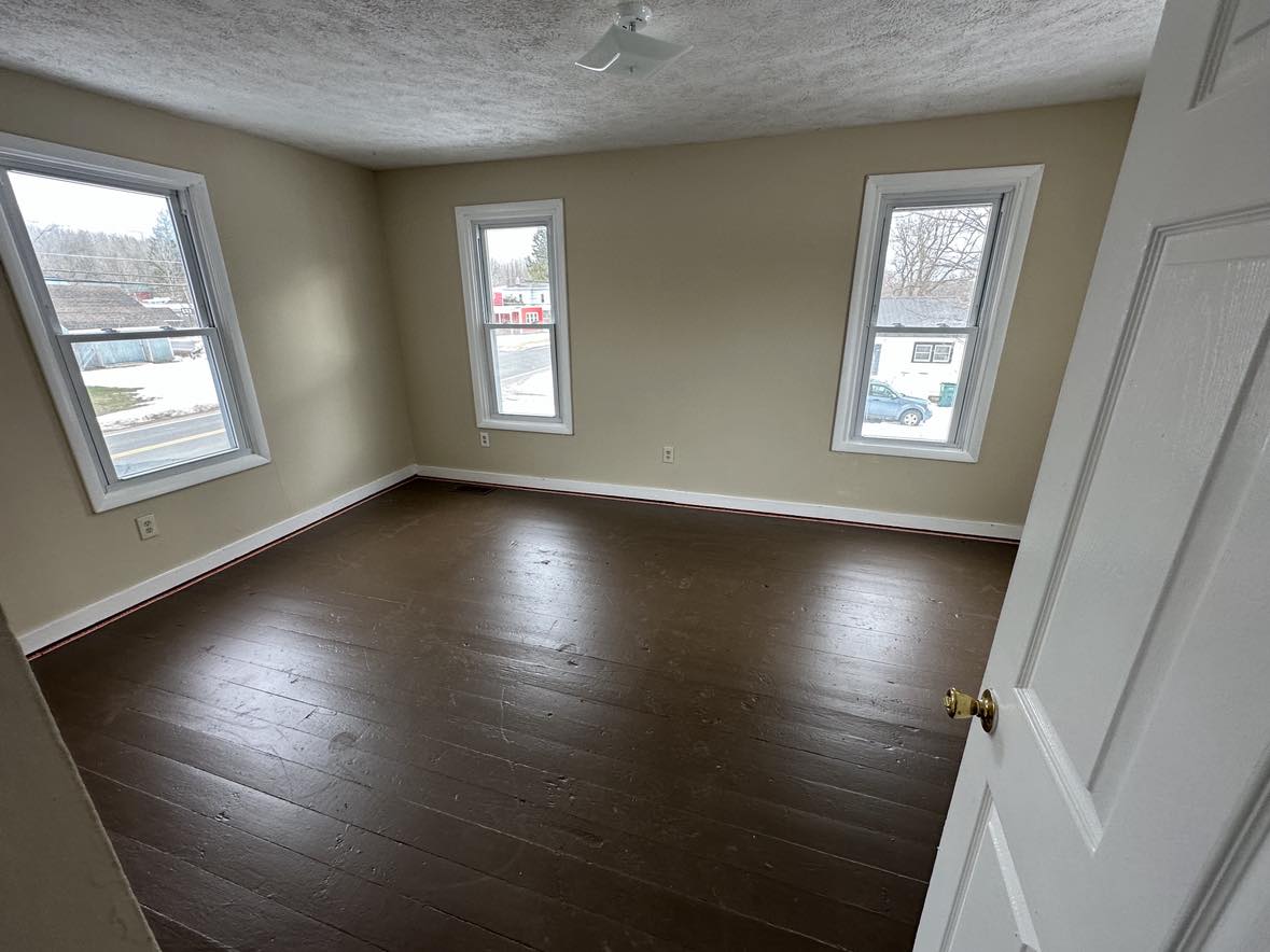 room with wooden floor