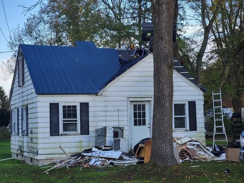 a home with a tree