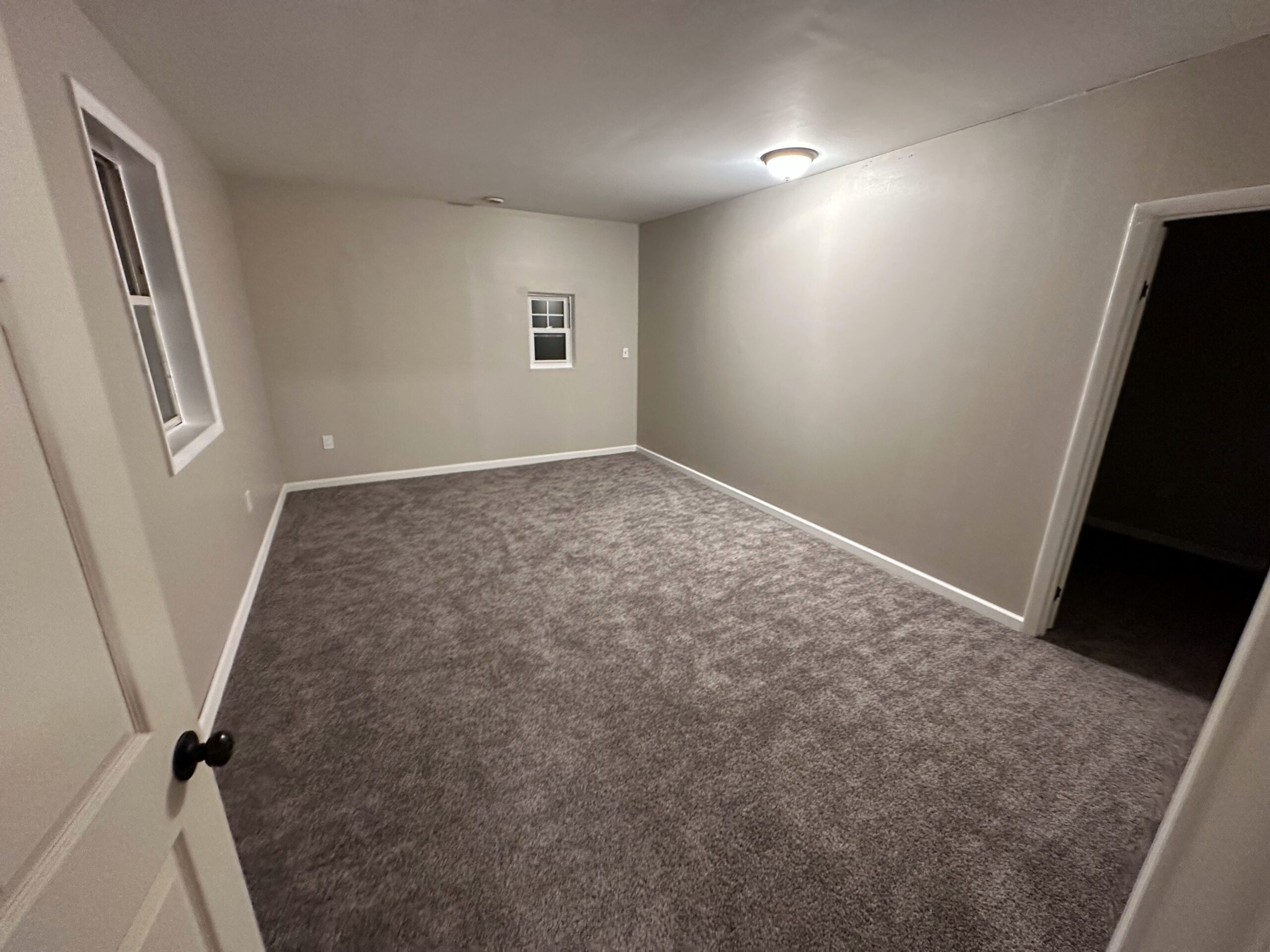 room with gray floor