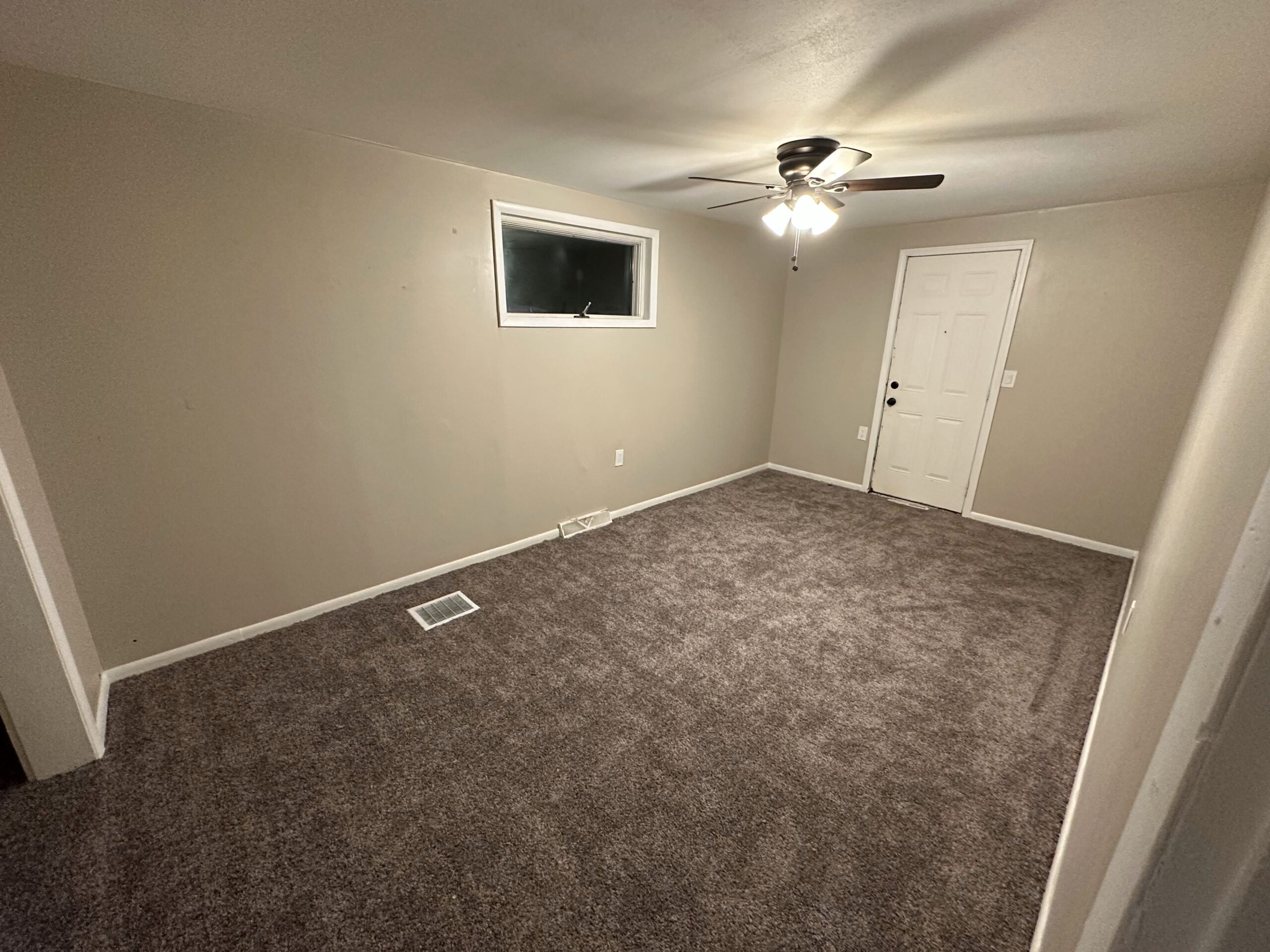 room with gray floor